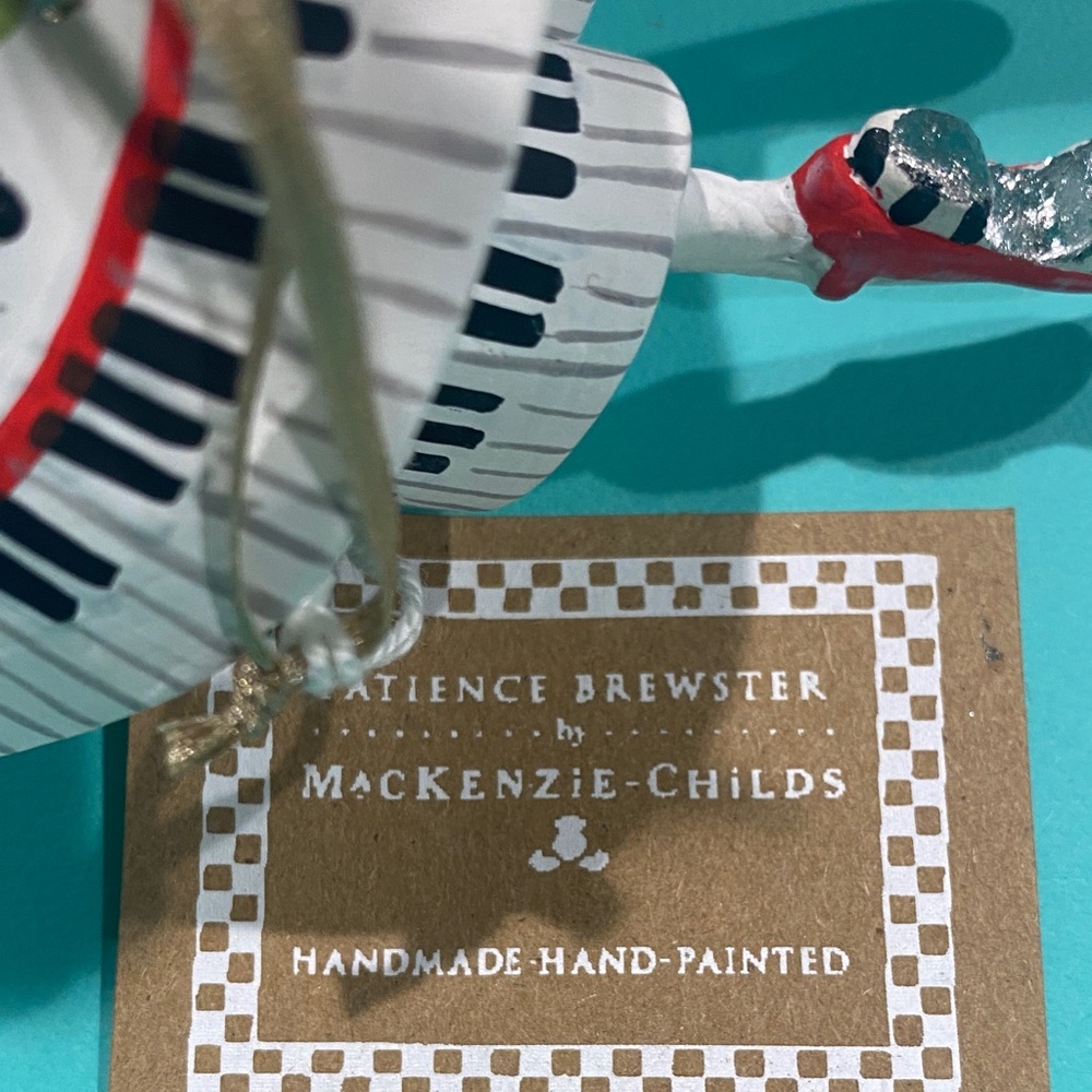 MacKenzie-Childs Patience Brewster Music is Paradise Angel Ornament - Picture 4 of 9